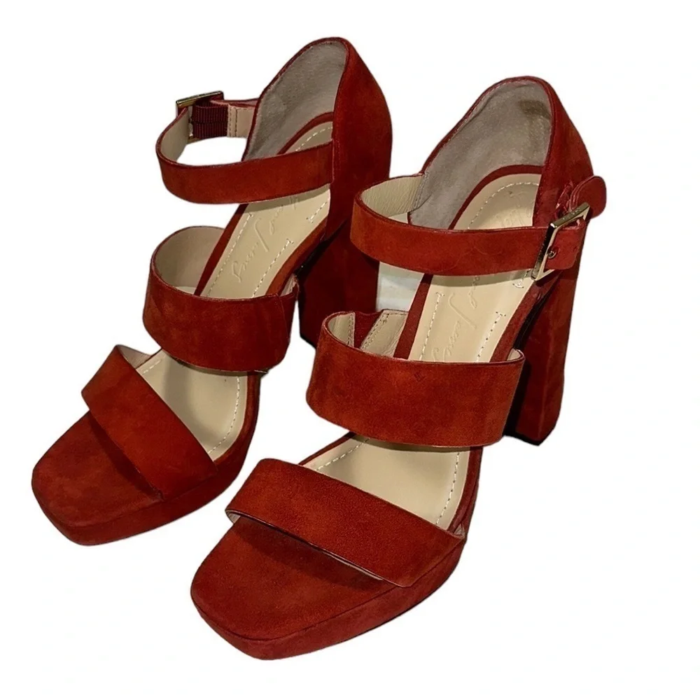 ELIZABETH & JAMES burnt orange sandales, size 9.5